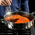 Hybrid Deep Sauté Pan with Lid, 5.5-Qt