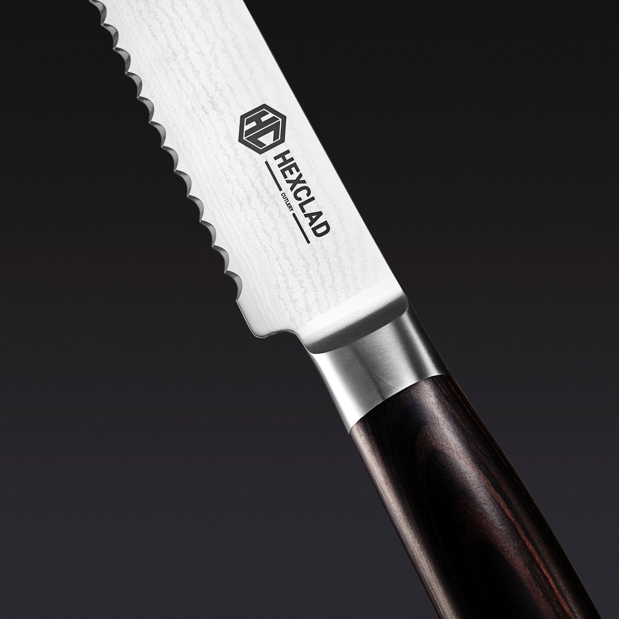 Damascus Steel Knife Set, 6-pc (Espresso)